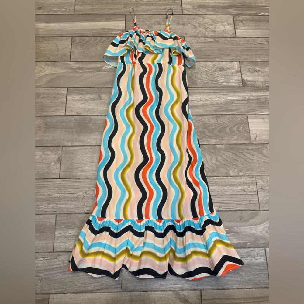 FARM Rio Colorful Wave Maxi Dress - Picture 6 of 11